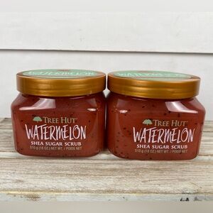Tree Hut (2) Watermelon Shea Sugar exfoliating scrub hydrated youthful skin